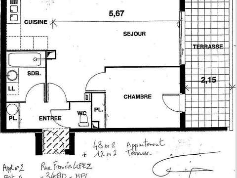 Location appartement 2 pièces Location appartement 2 pièces