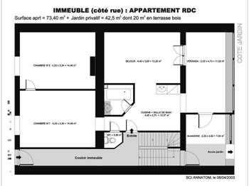 Location appartement 4 pièces Nancy 54
