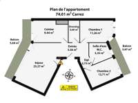 Location appartement 3 pièces
