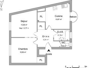 Location appartement 2 pièces Location appartement 2 pièces
