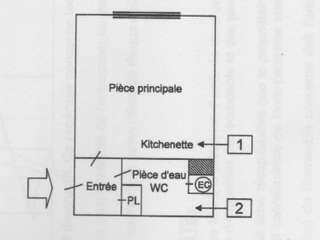 Location Studio 1 pièce