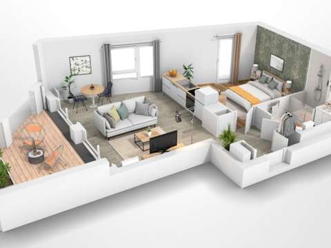 Location appartement 2 pièces Nantes 44