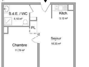 Location Appartement 2 piècesNantes