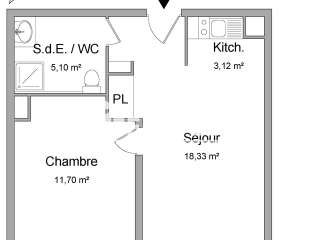 Location appartement 2 pièces