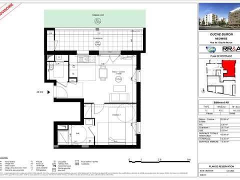 Location appartement 2 pièces Nantes 44
