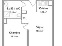 Location appartement 2 pièces