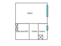 Location appartement 1 pièce