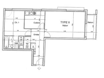 Location appartement 2 pièces Nantes 44