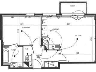 Location appartement 2 pièces