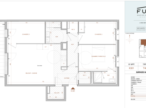 Location appartement 4 pièces Nantes Breil - Malville 44