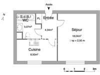 Location appartement 1 pièce Location appartement 1 pièce