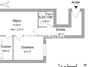 Location Appartement 2 piècesNantes Centre Ville