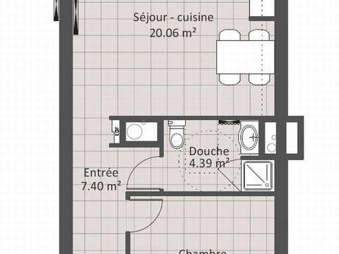 Location appartement 2 pièces Nantes Centre Ville 44