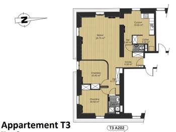 Location Appartement 3 piècesNantes Centre Ville