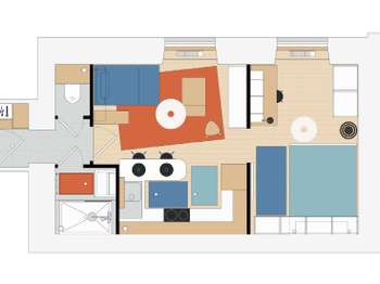 Location appartement 2 pièces Nantes Centre Ville 44
