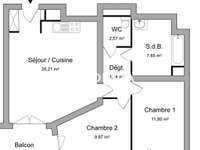 Location appartement 3 pièces