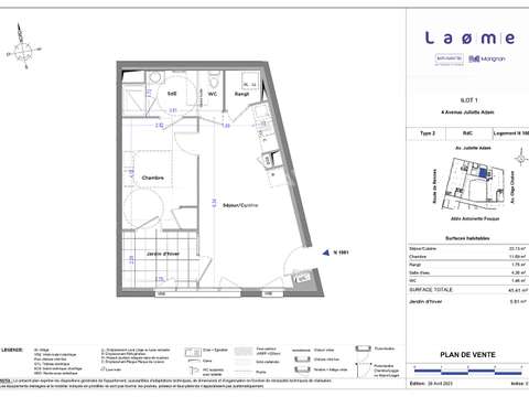 Location appartement 2 pièces