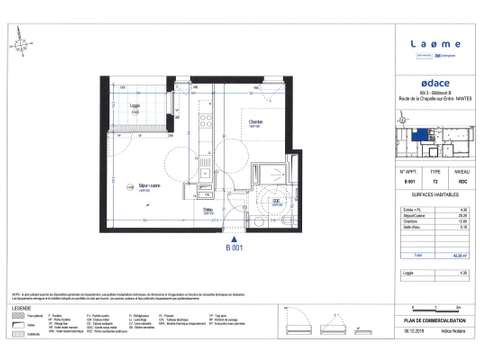 Location appartement 2 pièces Nantes Géraudière - Boissière 44