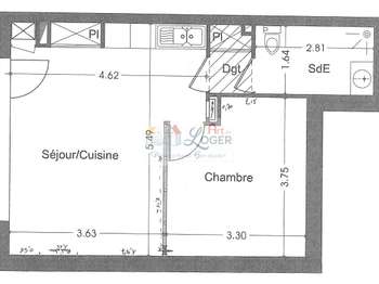 Location Appartement 2 piècesNantes Hippodrome
