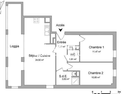 Location appartement 3 pièces Location appartement 3 pièces