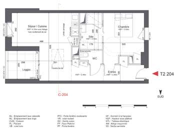 Location appartement 2 pièces Nantes Île de Nantes 44