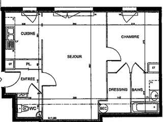 Location appartement 2 pièces