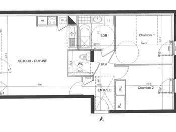 Location appartement 3 pièces