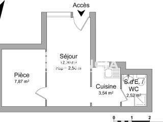 Location appartement 2 pièces
