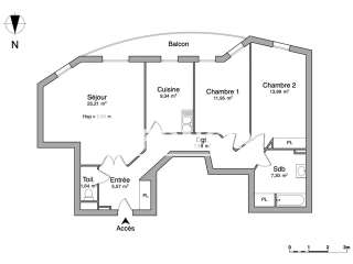 Location appartement 3 pièces