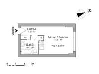 Location appartement 1 pièce