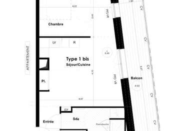 Location appartement 2 pièces Nantes Saint-Donatien 44