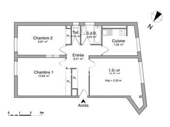 Location appartement 3 pièces