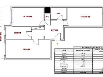 Location appartement 3 pièces