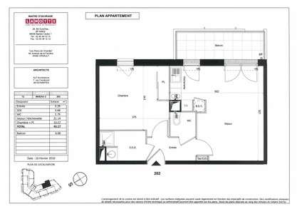 Location appartement 2 pièces Orvault 44
