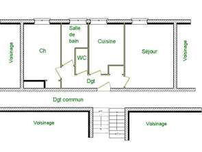 Location Appartement 2 piècesQuimper Guerlac'h - Kermoguer - Kerfeunteun Nord - Cuzon