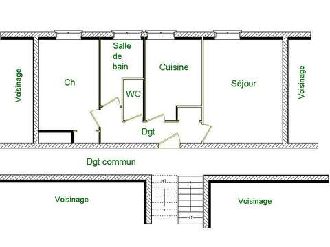 Location appartement 2 pièces Quimper Guerlac'h - Kermoguer - Kerfeunteun Nord - Cuzon 29