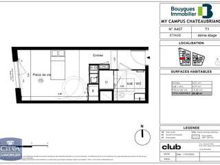 Location appartement 1 pièce