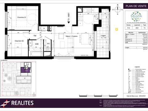 Location appartement 3 pièces Rennes 35