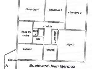 Location Appartement 4 piècesRennes Arsenal - Redon