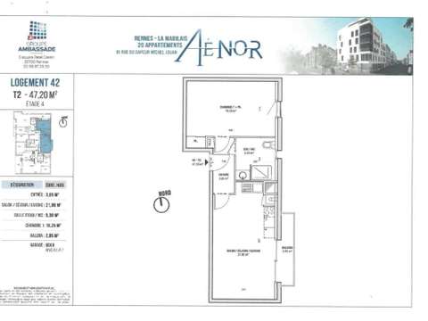 Location appartement 2 pièces Rennes Arsenal - Redon 35