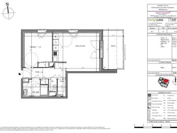 Location Appartement 2 piècesRennes Arsenal - Redon