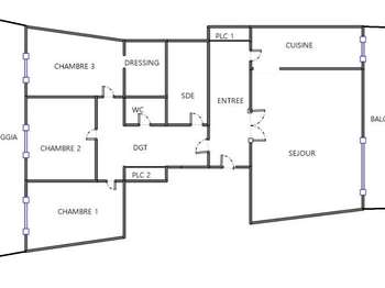 Location Appartement 4 piècesRennes Bourg L'evêque