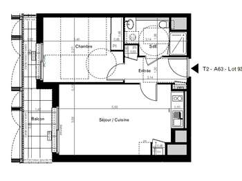 Location appartement 2 pièces Location appartement 2 pièces