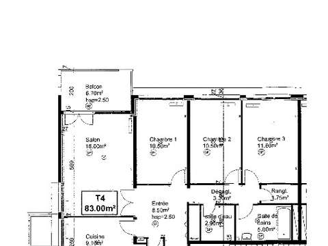 Location appartement 4 pièces
