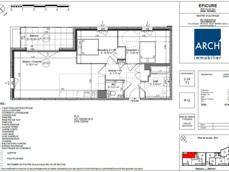 Location appartement 3 pièces