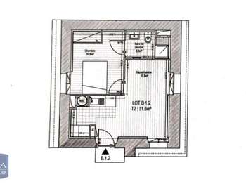 Location appartement 2 pièces Rennes Jeanne D'arc 35