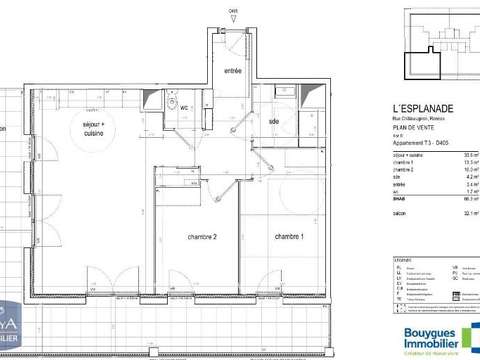 Location appartement 3 pièces