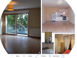 Location Appartement 2 piècesRennes Saint-Helier