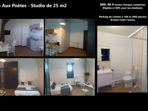 Location appartement 1 pièce Roubaix 59