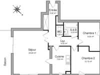 Location appartement 3 pièces